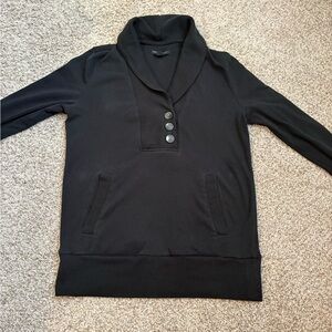 Banana Republic Charcoal Knit Top